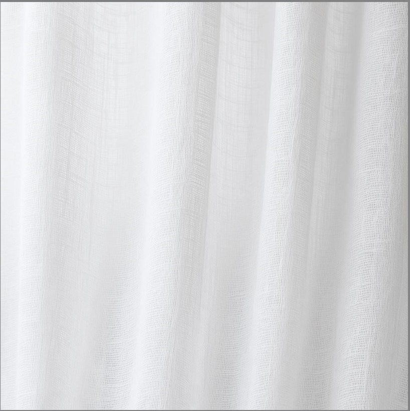 White - LuxLinenSheer By Slender Morris Furnishings || In Stitches Soft Furnishings White - LuxLinenSheer By Slender Morris Furnishings || In Stitches Soft Furnishings