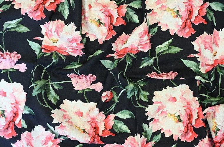 Fuchsia - Peonies By Laura Ashley || In Stitches Soft Furnishings Fuchsia - Peonies By Laura Ashley || In Stitches Soft Furnishings