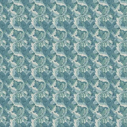 Teal - Acanthus By Clarke & Clarke || In Stitches Soft Furnishings
