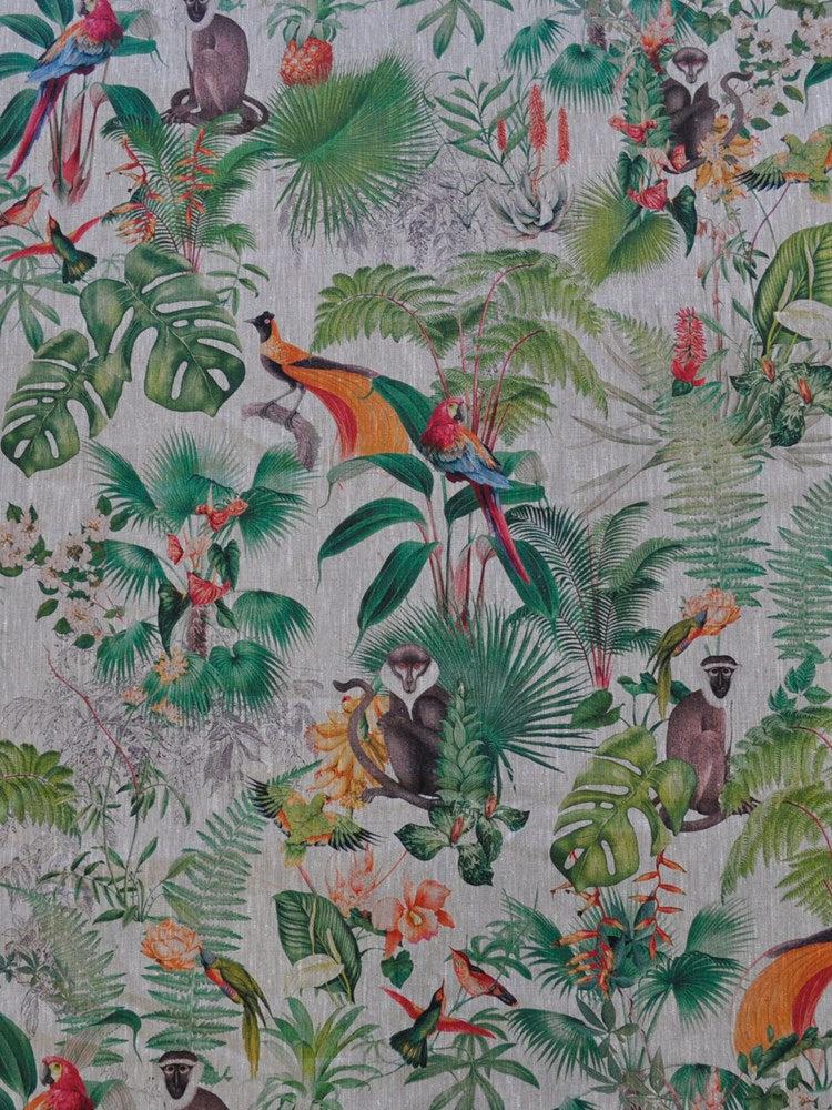 Multi - Amazon Palm By Raffles Textiles || In Stitches Soft Furnishings