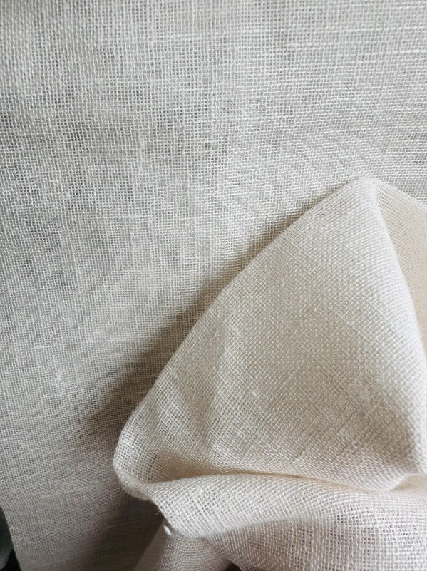 Beige - Belgium Linen By Slender Morris Furnishings || In Stitches Soft Furnishings