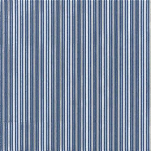 Indigo - Conduit Stripe By Designer's Guild || In Stitches Soft Furnishings