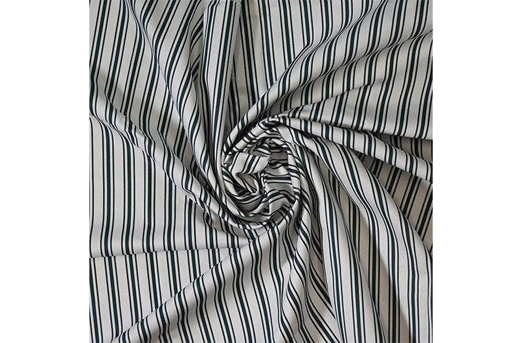 Denim - Farnworth Stripe By Laura Ashley || In Stitches Soft Furnishings