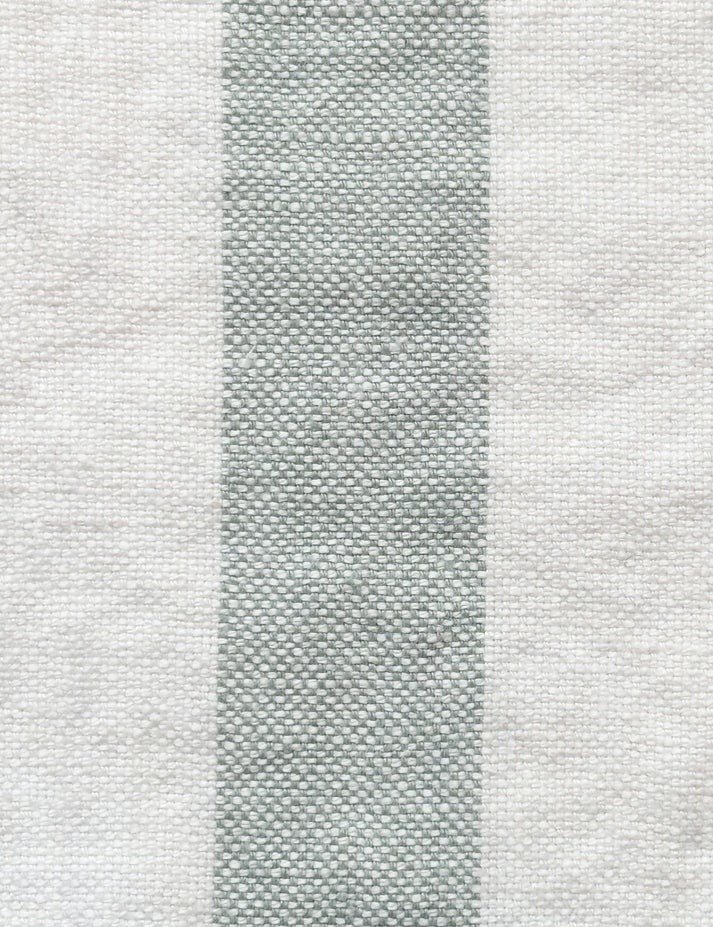 Cactus/Ecru - Hampton Stripe By Raffles Textiles || In Stitches Soft Furnishings