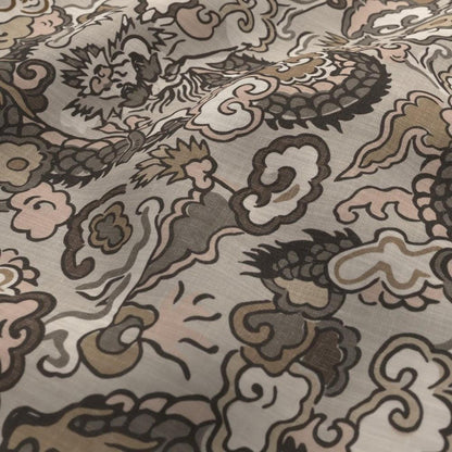Basalt - Komodo Dragon By James Dunlop Textiles || In Stitches Soft Furnishings