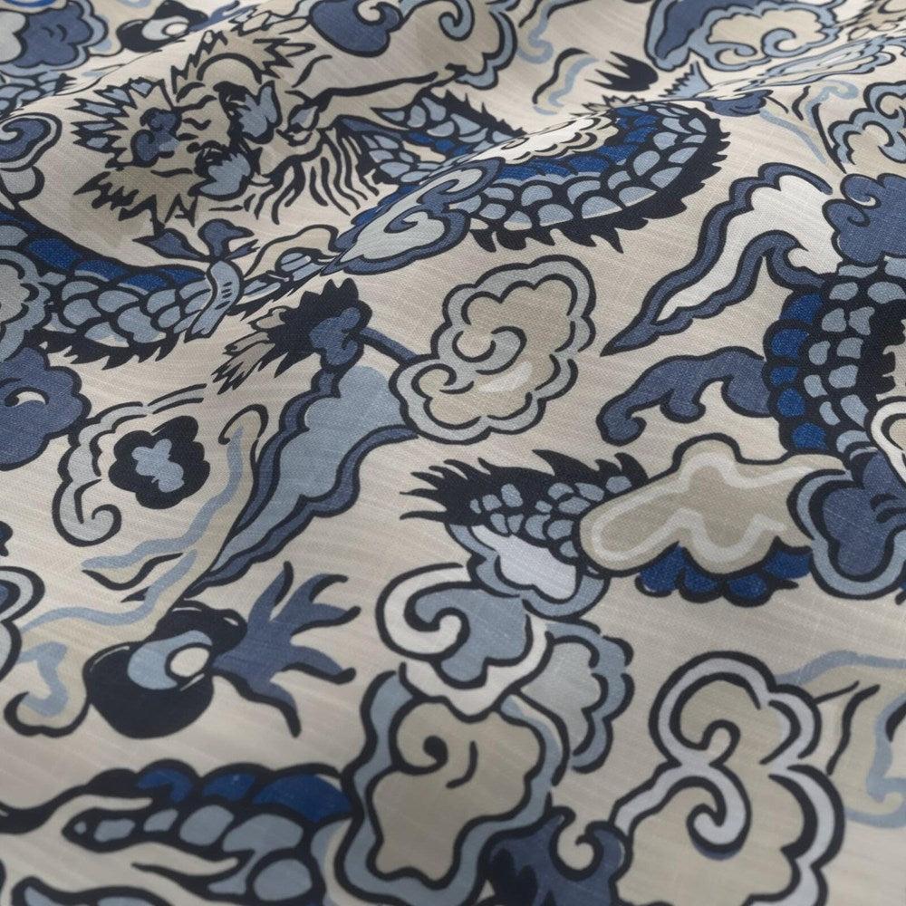 Porcelain - Komodo Dragon By James Dunlop Textiles || In Stitches Soft Furnishings