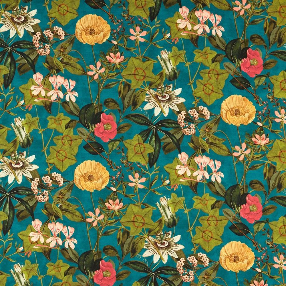 Kingfisher - Passiflora Outdoor By Clarke & Clarke || In Stitches Soft Furnishings