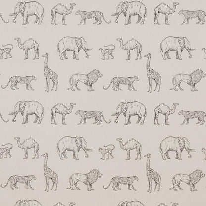 Anthracite - Prairie Animals By Slender Morris || In Stitches Soft Furnishings