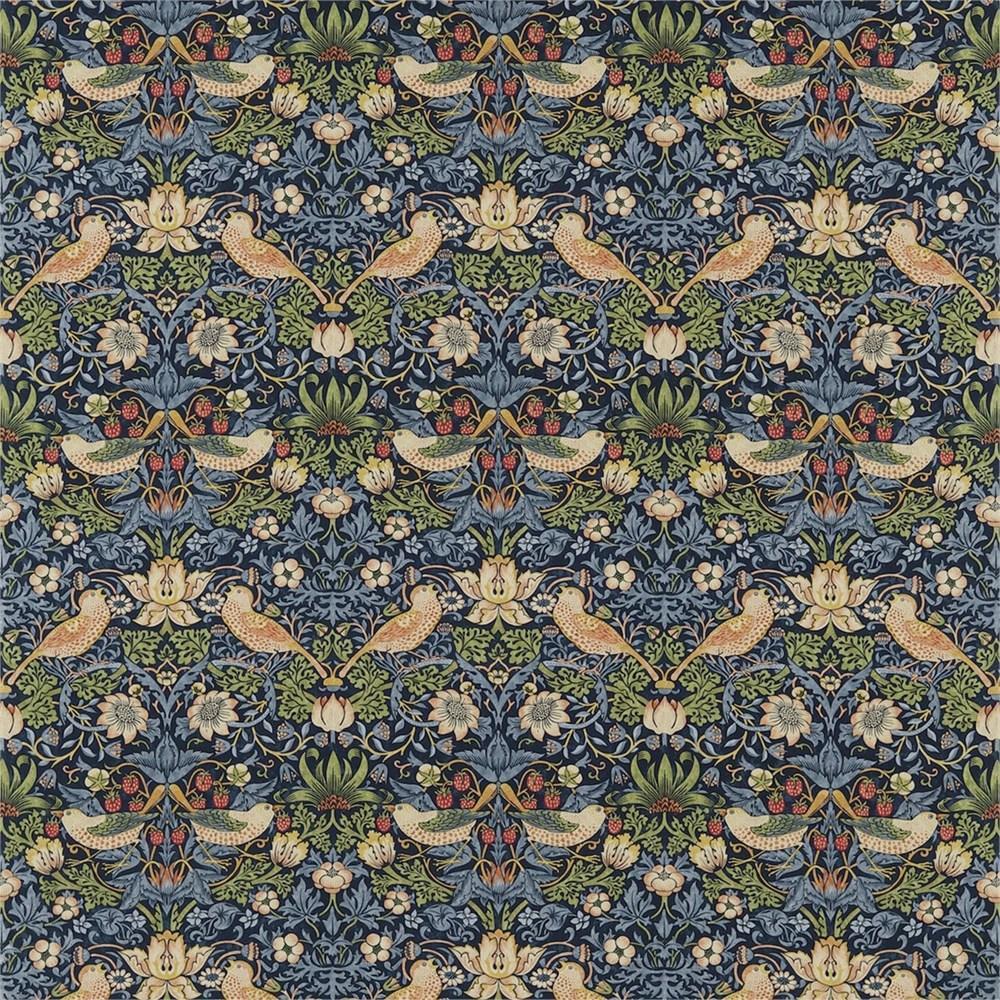 Indigo/Mineral - Strawberry Thief By Morris & Co || In Stitches Soft Furnishings