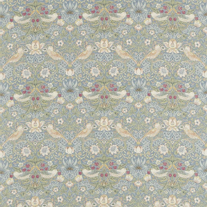 Slate/Vellum - Strawberry Thief By Morris & Co || In Stitches Soft Furnishings