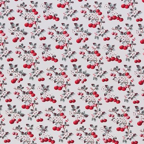 Red - Cherry Sprig By Sekers || In Stitches Soft Furnishings