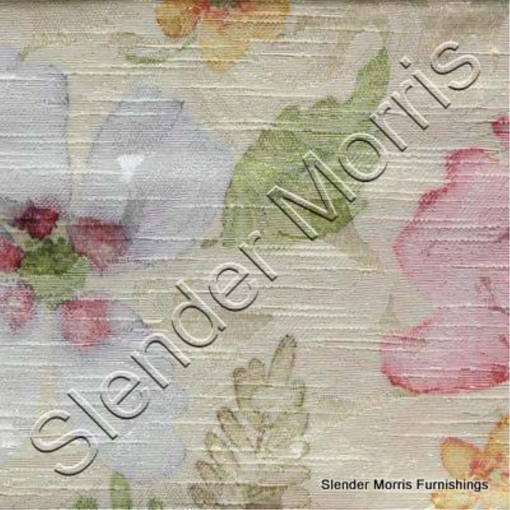 Cream/Pink - Lillypond Floral By Slender Morris || In Stitches Soft Furnishings