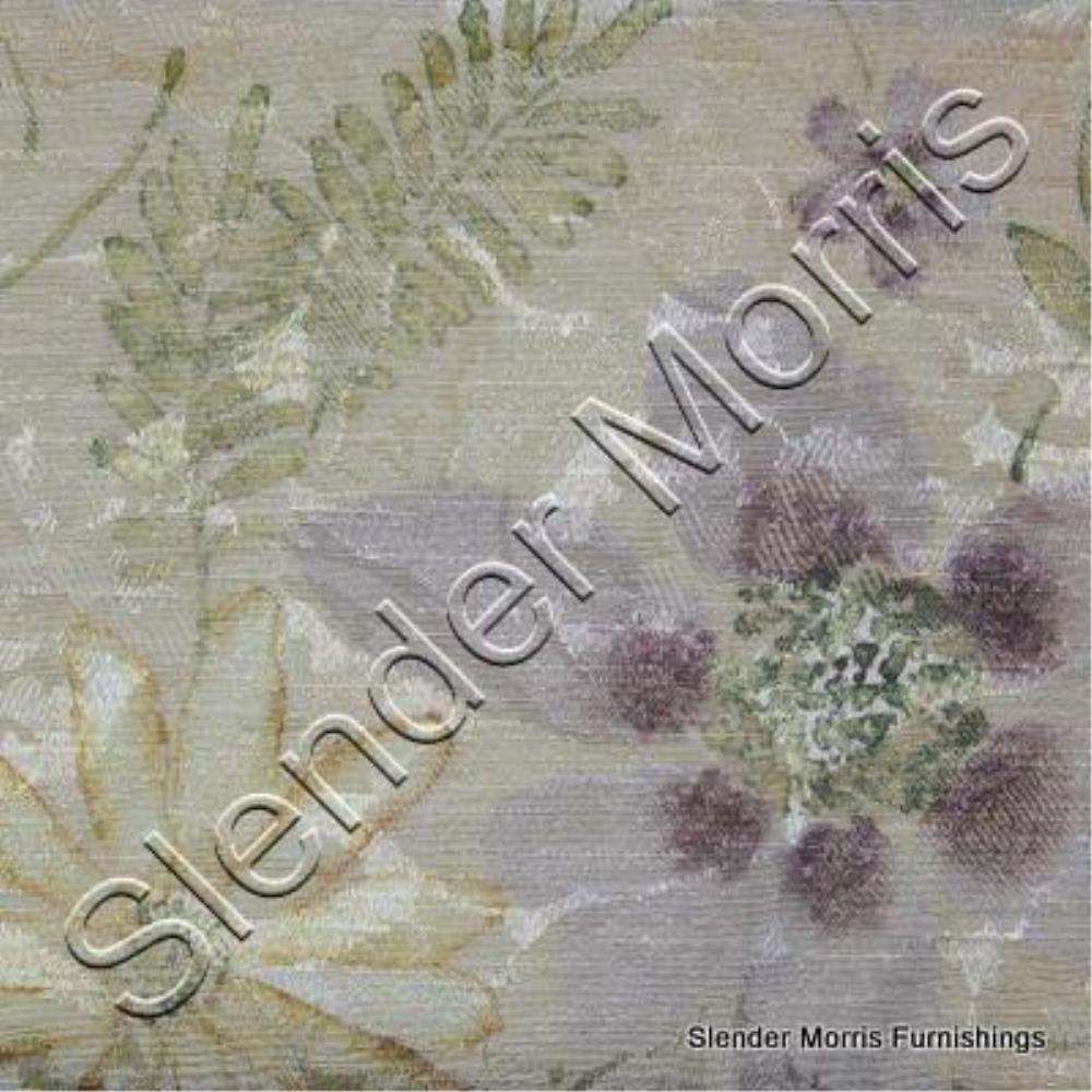 Sand/Grape - Lillypond Floral By Slender Morris || In Stitches Soft Furnishings