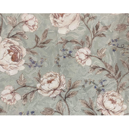 Blue - Peony (Jacquard) By Slender Morris || In Stitches Soft Furnishings