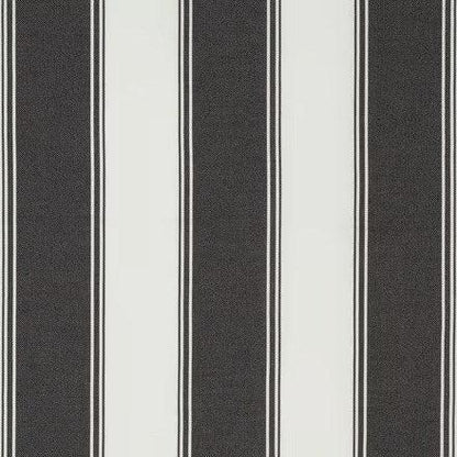 Ebony - Perennial Stripe By James Dunlop Textiles || In Stitches Soft Furnishings