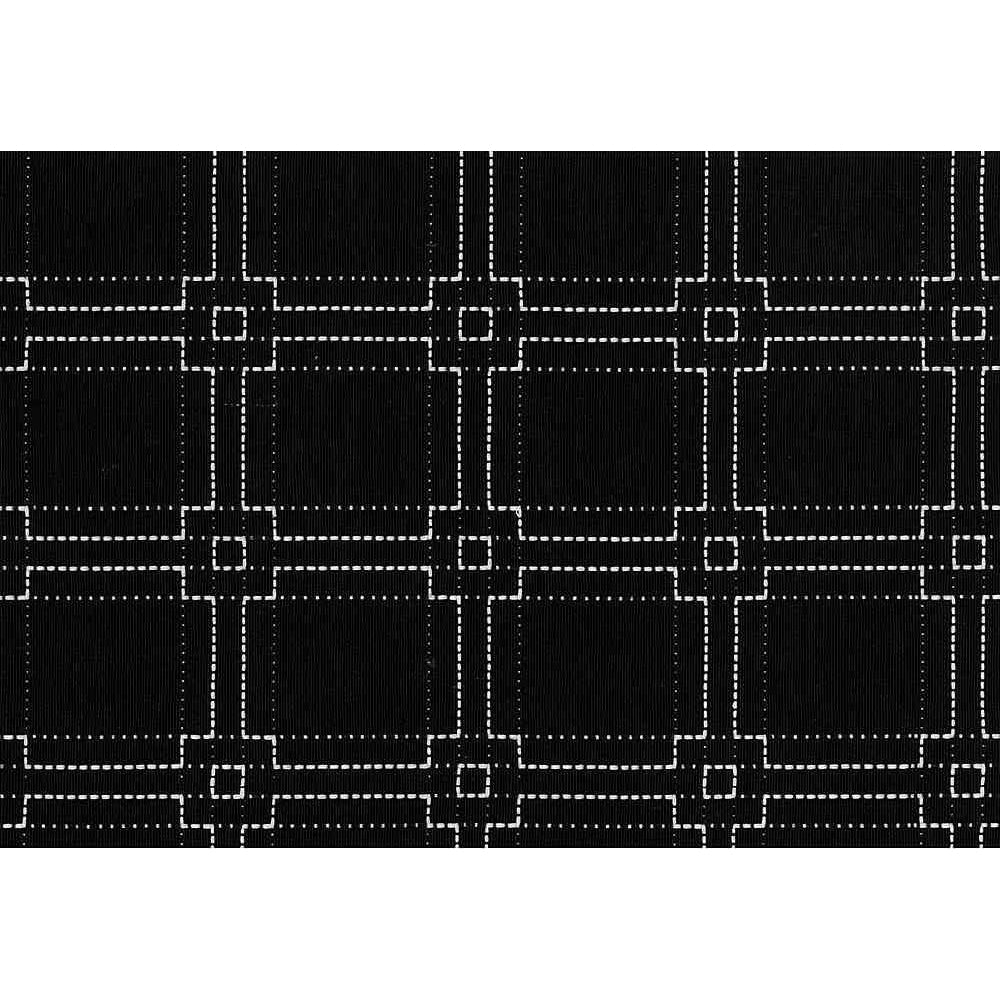 White on black 1184/2 - Square Stitch 1184 By Laura & Kiran || In Stitches Soft Furnishings