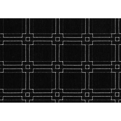 White on black 1184/2 - Square Stitch 1184 By Laura & Kiran || In Stitches Soft Furnishings